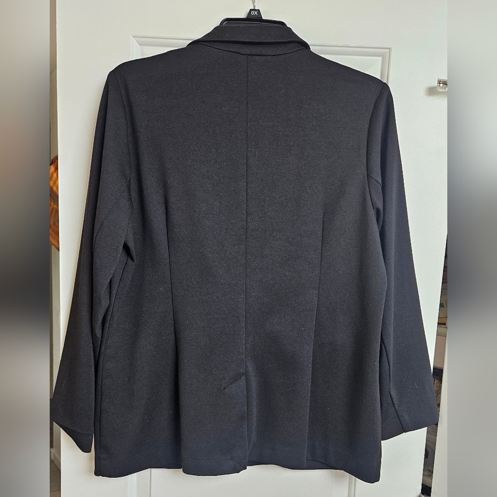 Nine West, black women suit jacket blazer, size XXL - Picture 3 of 8